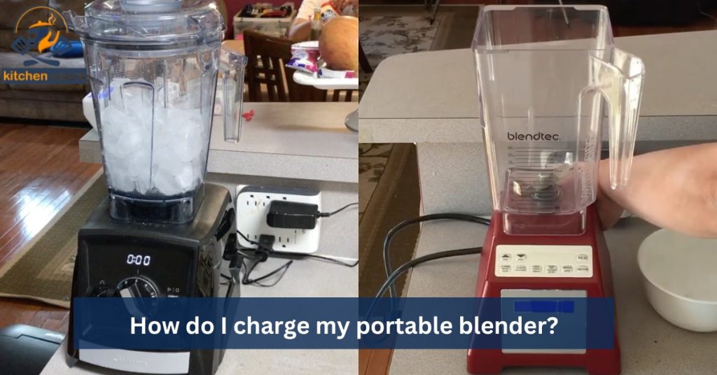 How do I charge my portable blender