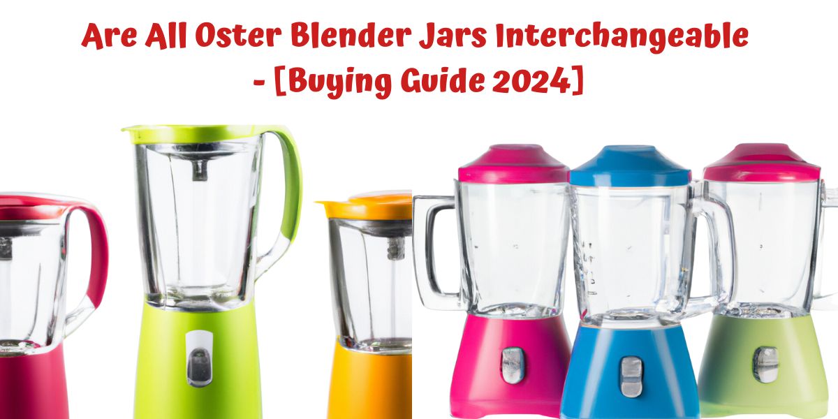 Describe on: Are All Oster Blender Jars Interchangeable - 1