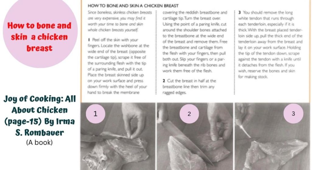 how to bone and skin  a chicken breast