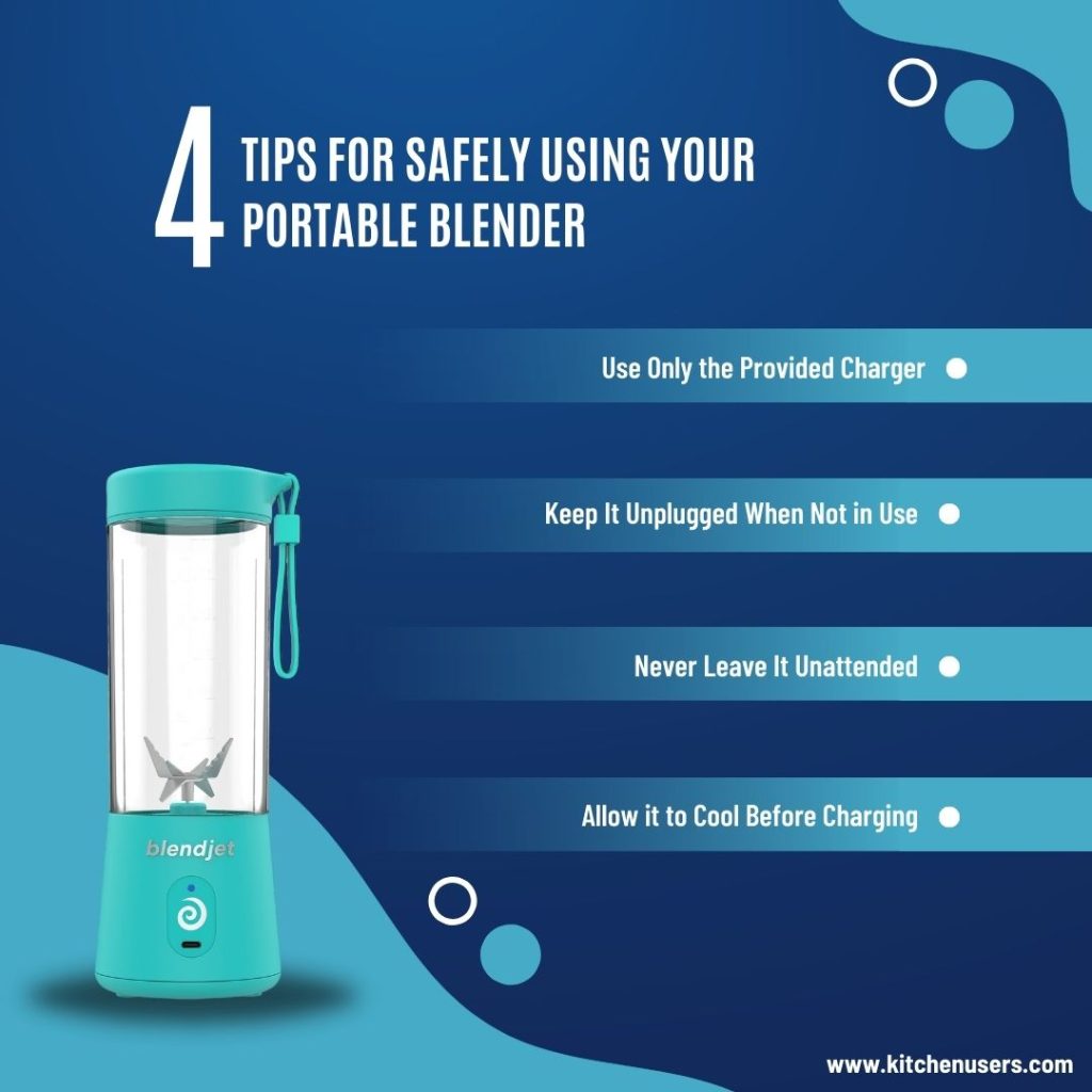 4 Tips for Safely Using Your Portable Blender