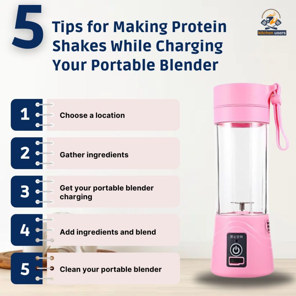 5 Tips for Making Protein Shakes While Charging Your Portable Blender