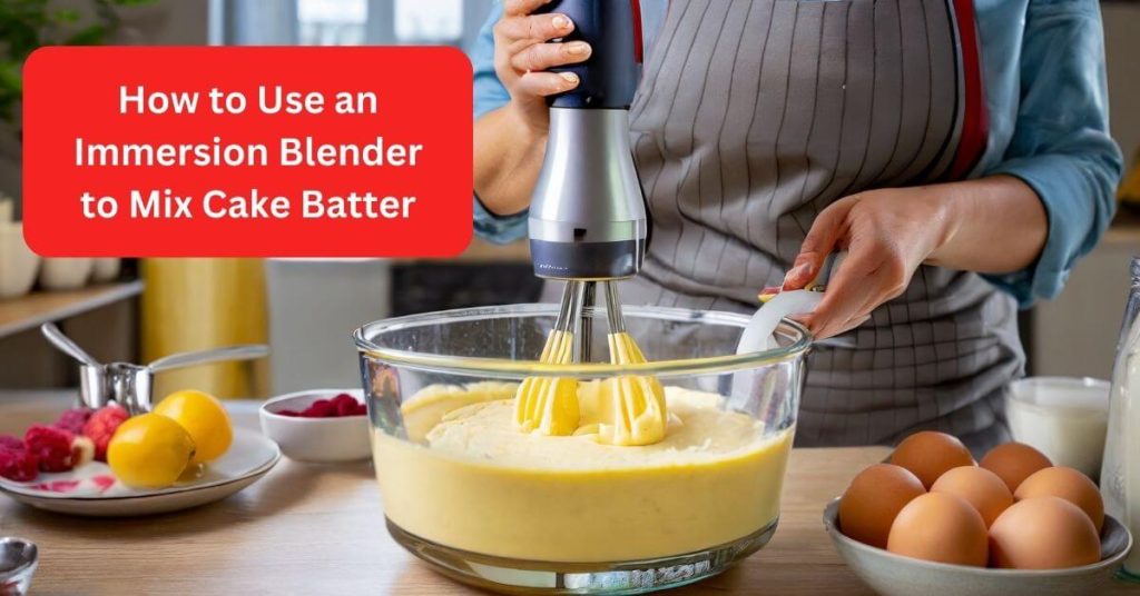 How to Use an Immersion Blender to Mix Cake Batter