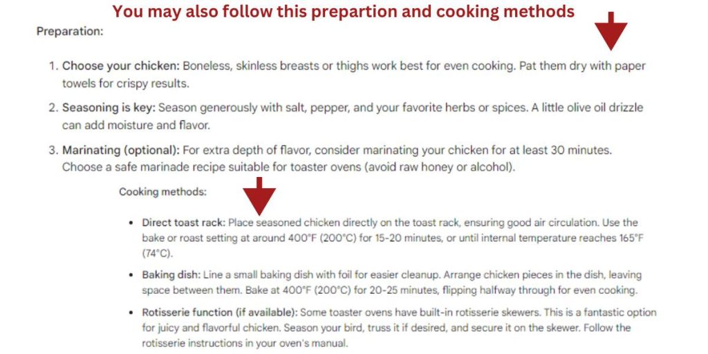 Describing on: How to Cook Chicken in a Toaster Oven